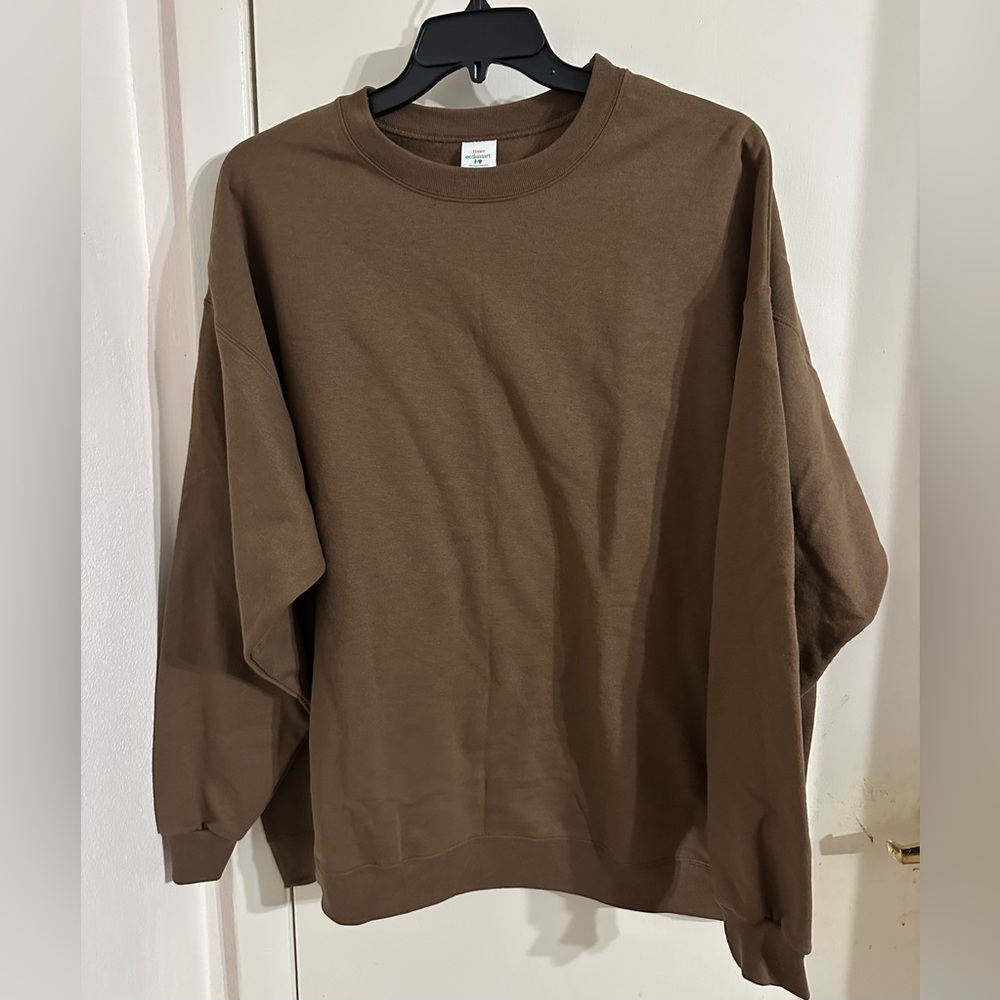 Hanes EcoSmart Brown Sweatshirt